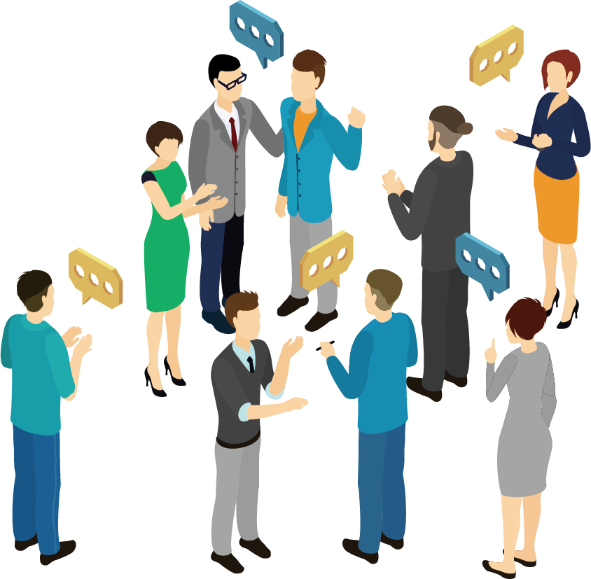 創業者交流会のイラスト